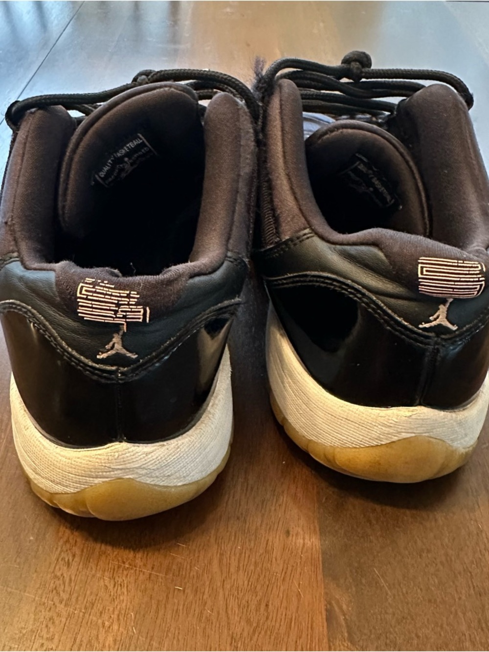 Youth 6Y Nike Air Jordan 11 Retro Low Sneakers Black Bleach Coral - Picture 4 of 9